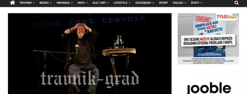 Travnik-Grad: Zijah Sokolović nastupio u Travniku